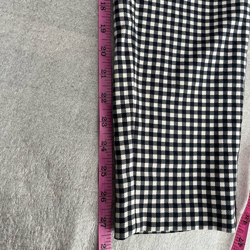 [US6]Weekend MaxMara Black and White Gingham Cropped Ankle Pants - Picture 8 of 11